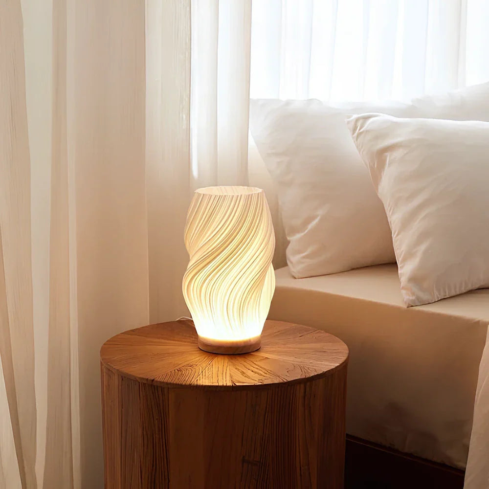 Pleated LED Table Lamp | Elegant Soft Ambient Glow