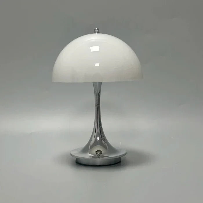 Rechargeable Table Lamp | Modern Dome-Shade Glow